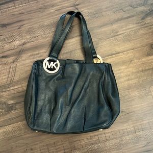 Michael by Michael Kors Black and Rose Gold bag